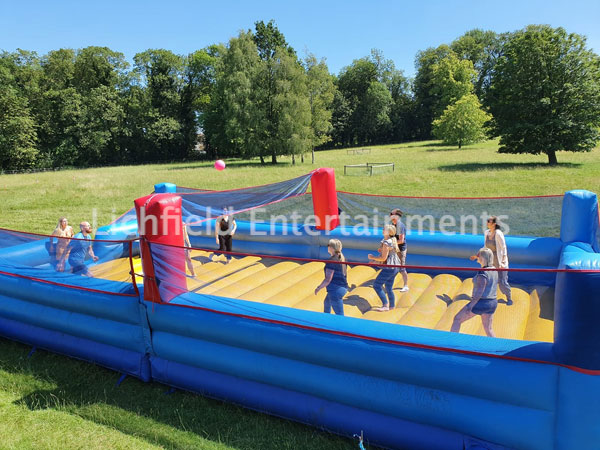Inflatable Beach Volleyball Court for hire from Lichfield Entertainments UK