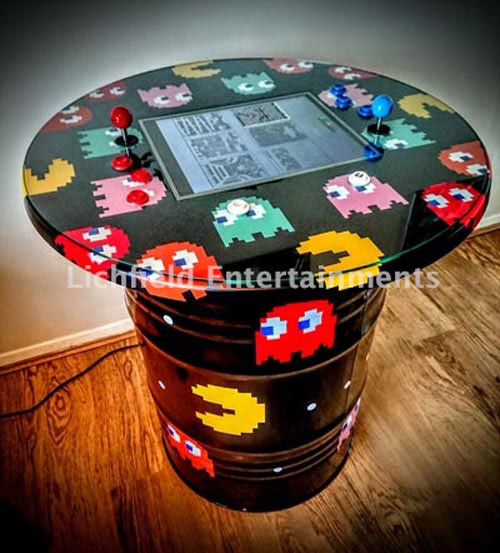 Retro arcade table game hire from Lichfield Entertainments
