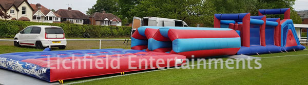 Inflatable Assault Course hire for team building events