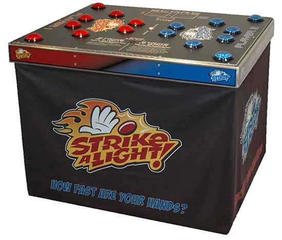 Strike a Light reaction speed game for hire