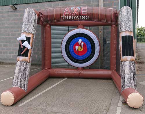 Axe Throwing inflatable game for hire