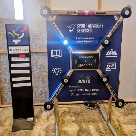 Batak Lite reaction game supplied at an event in the new Masters Suite at The Belfry