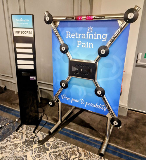 Batak reaction speed game hire with customised branding