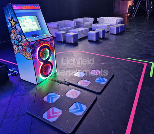 Christmas Dance Machine for hire from Lichfield Entertainments UK