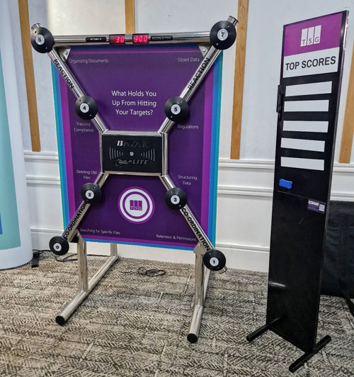 Reaction speed game hire with custom client branding