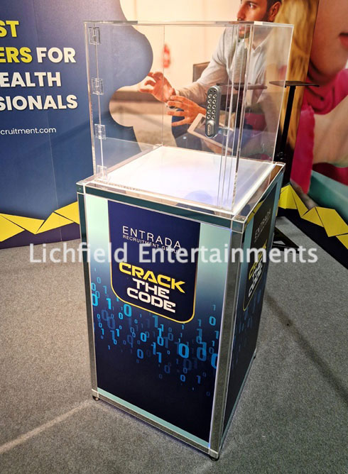 Crack the Code Safe Cracker Game - Exhibition Stand Attraction and Game Hire.