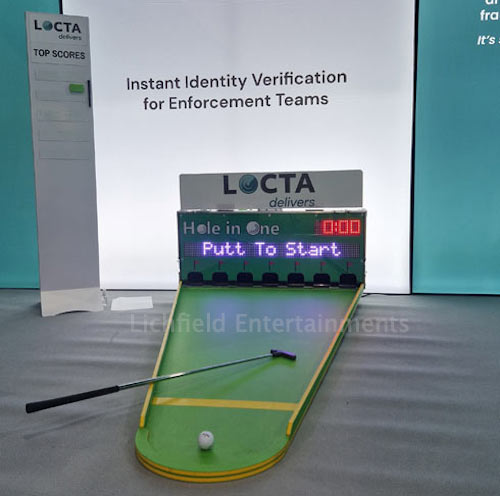 Electronic Golf Putting Exhibition Stand Game