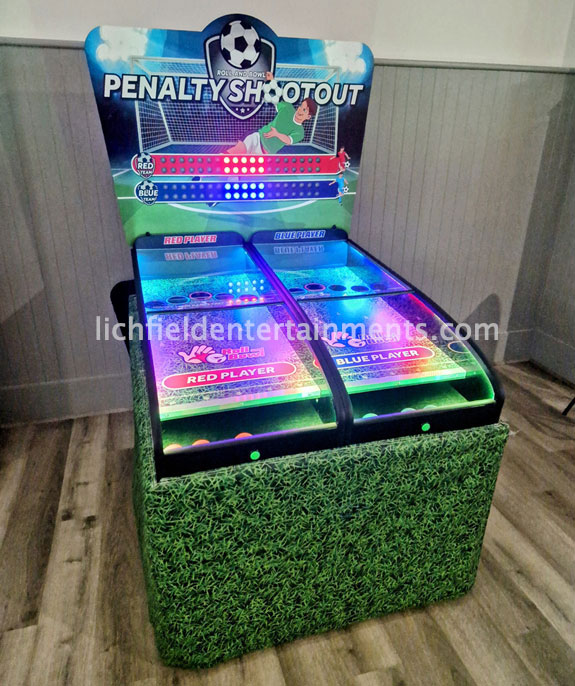 Football theme Roll a Ball Derby for indoor events