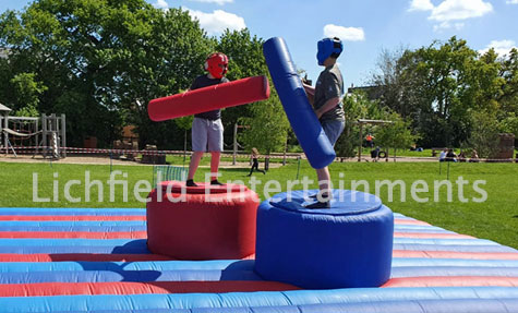 Gladiator Jousting Inflatable for hire from Lichfield Entertainments UK