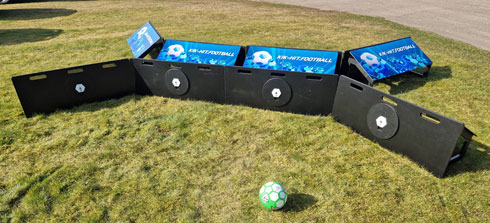 Light up target football game for hire