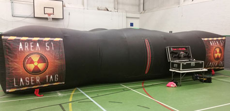 Inflatable Laser Tag game for hire