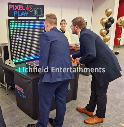 Pixel Play Retro Arcade game for hire from Lichfield Entertainments