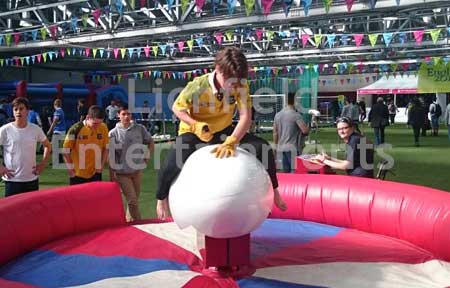 Rodeo Rugby Ball. Rugby theme Rodeo Ride