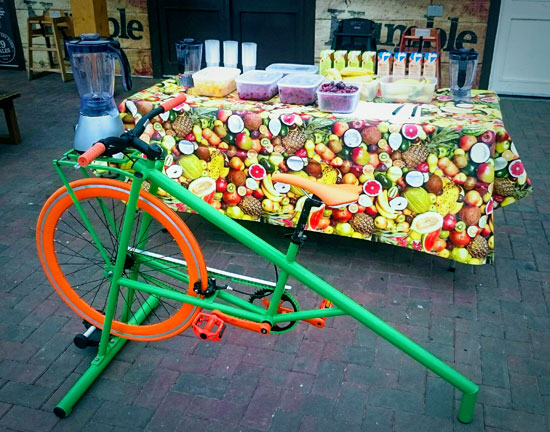 Smoothie maker bike for hire