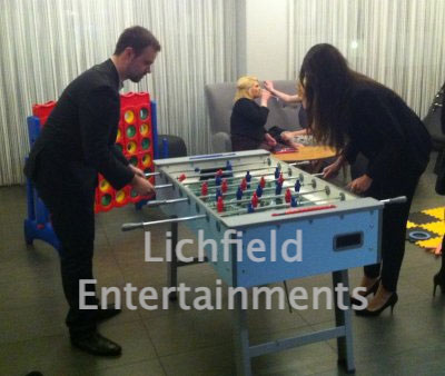 Table Football for hire from Lichfield Entertainments UK